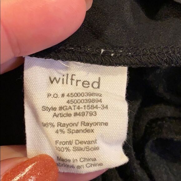 ARITZIA WILFRED SILK FRONT SOFT HIGH LOW TOP S - Picture 4 of 4